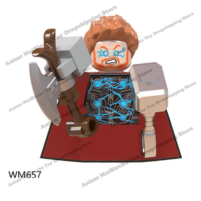 WM blocks 6052 6055 6056 6061 6063 6068 6071 6132 Disney anime bricks mini action toy figures Assemble blocks kids toys gifts