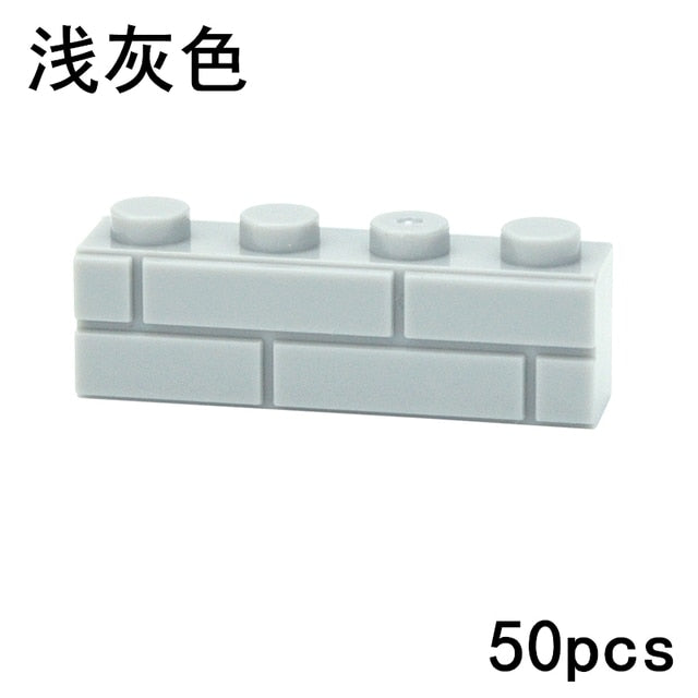 Thick Wall Figures Bricks Compatible 98283 15533 DIY 1x2 1x3 1x4 1+2 Dots Building Blocks Educational House Contruction Toys