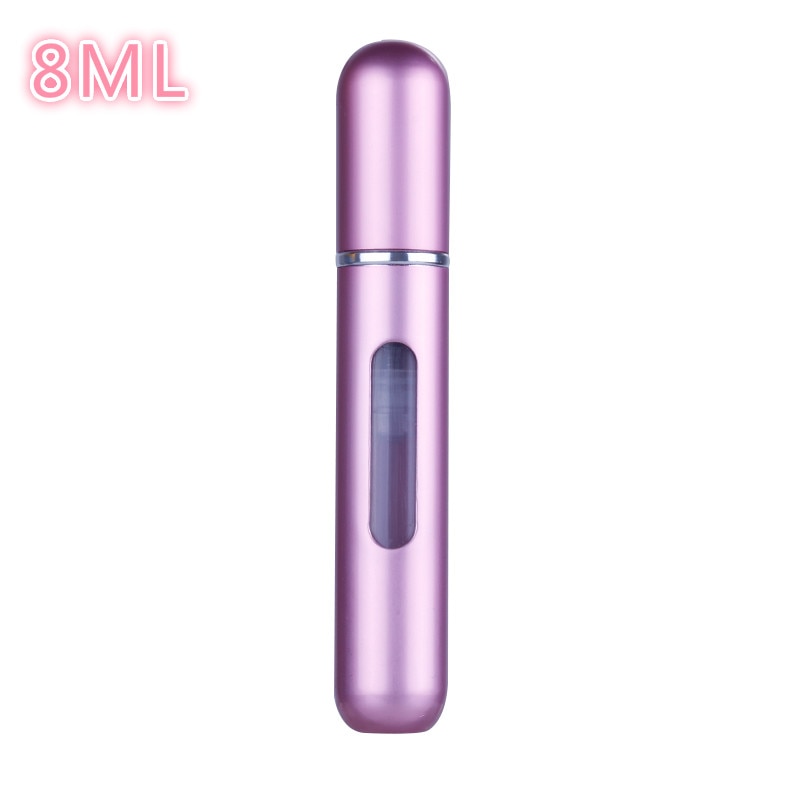 5ML/8ML Mini Small Perfume Refillable Bottle Portable Aluminum Atomizer Travel Refill Perfume Spray Bottle Cosmetic Container