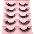 2022 New 5 pairs natural false eyelashes fake lashes long makeup 3d mink lashes eyelash extension mink eyelashes short eyelashes