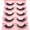 2022 New 5 pairs natural false eyelashes fake lashes long makeup 3d mink lashes eyelash extension mink eyelashes short eyelashes