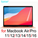 Screen Protector for MacBook Air 13 M1 M2 Pro 13 14 15 16 Bar Max 11 12 Cover Skin HD Film Soft Guard A2681 A2337 A2338 A2442 ID