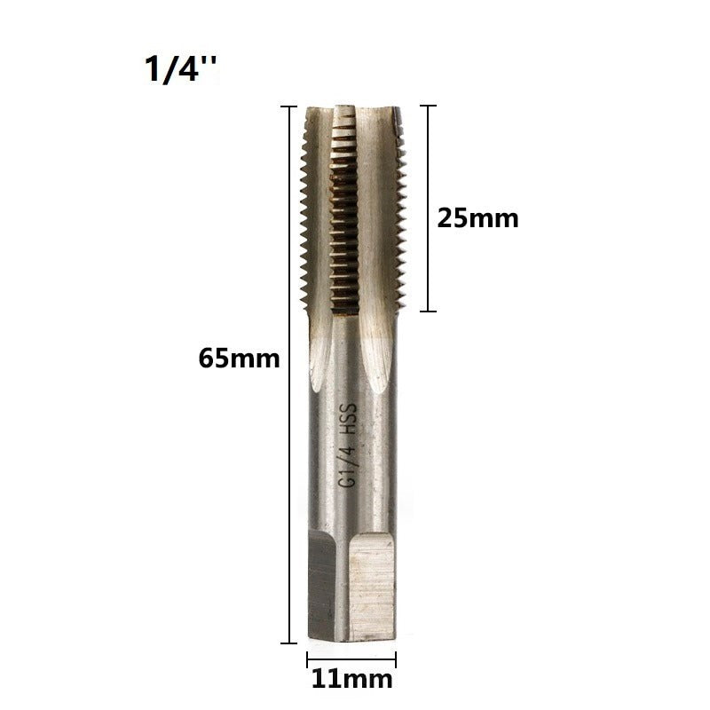 XCAN HSS Pipe Tap 1/8 1/4 3/8 1/2 3/4 1&#39;&#39; Metal Screw Thread Tap Threading Tools Hand Tools