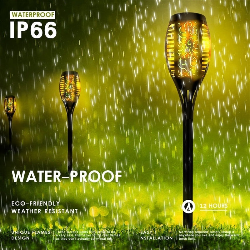 12LED Solar Garden Light Flickering LED Landscape Light IP65 Waterproof Lawn Lamp Path Lighting Solar Outdoor Light