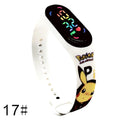 Pokemon Strap LED Electronic Watch Fashion Colorful Bracelet Touch Waterproof Anime Character Pikachu Educational Children&#39;s