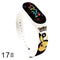 Pokemon Strap LED Electronic Watch Fashion Colorful Bracelet Touch Waterproof Anime Character Pikachu Educational Children&