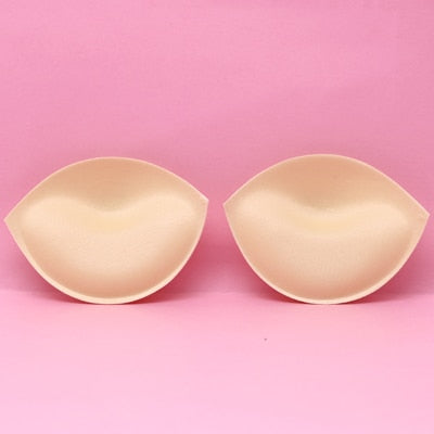 6pcs/3pair Sponge Bra Pads Push Up Breast Enhancer Removeable Bra Padding Inserts Cups for Swimsuit Bikini Padding Intimates