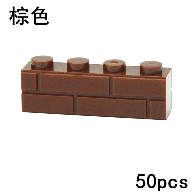 Thick Wall Figures Bricks Compatible 98283 15533 DIY 1x2 1x3 1x4 1+2 Dots Building Blocks Educational House Contruction Toys