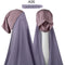 Women Muslim Instant Chiffon Hijab With Cap Underscarf Bonnet HIjabs  Scarf Islam Headscarf Headwrap Turbante
