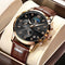 LIGE Men Watches Waterproof Luminous Top Brand Luxury Leather Casual Sports Quartz Wristwatch Military Man Watch For Men relogio