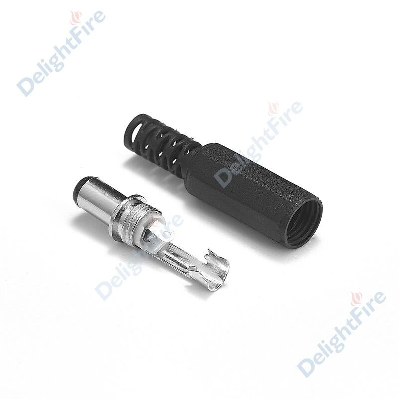 12V 3A 5.5mm 2.1mm Plug Socket DC Connectors DC Power Socket Male Female Jack Screw Nut Panel Mount DC Power Adapter Connector