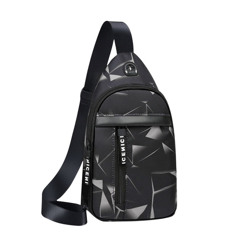 Men Anti Theft Chest Bag Shoulder Bags USB Charging Crossbody Package School Short Trip Messengers Bags Men&