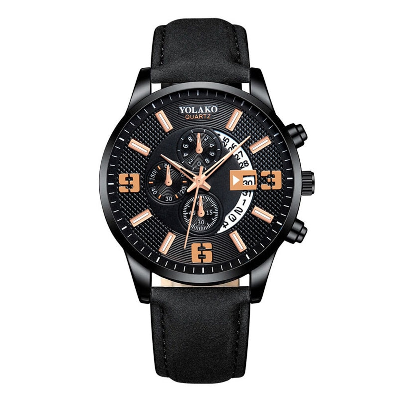 2022 Watches Mens Fashion Calendar Watch Men Business Stainless Steel Mesh Belt Quartz Wrist Watch Male Clock relogio masculino