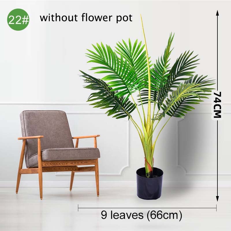 Multiple Green Large Artificial Palm Tree Plastic Plants Garden Home Outdoor Decorations Scutellaria Tropical Tree Fake Plants