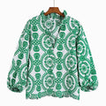 Embroidery Women Blouse Summer 2022 New Fashion Long Sleeve Female Smock Shirt Top Clothing Wears