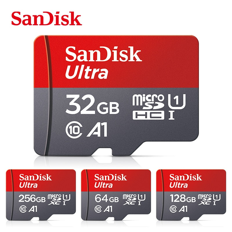 100% SanDisk A1 Memory Cards camera card 16GB 32GB 64GB Micro SDcard 128GB 120MB/s Class 10 UHS-1 Flashcard Microsd TF/SD Card