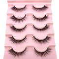 2022 New 5 pairs natural false eyelashes fake lashes long makeup 3d mink lashes eyelash extension mink eyelashes short eyelashes