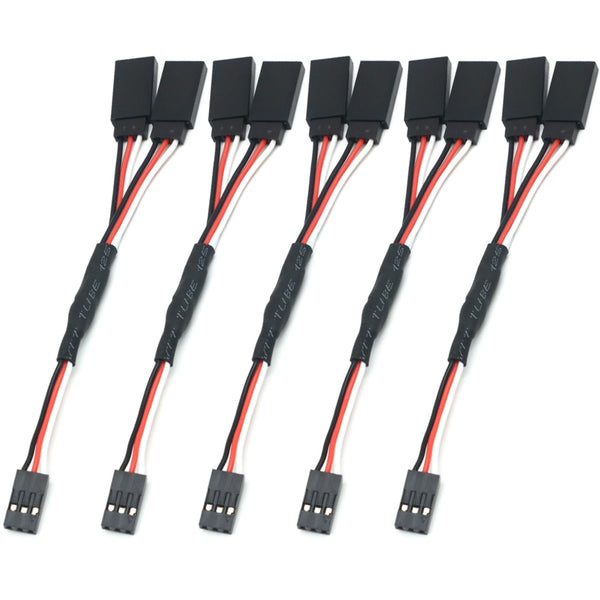 5pcs/lot 100/150/200/300/500mm RC Servo Y Extension Cord Cable Lead Wire For RC Servo JR Futaba RC Airplane Helicopter Car DIY