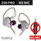 KZ ZSN Pro Wired Earphone 1DD+1BA Hybrid Technology In Ear Headphones HIFI Bass Metal Earplugs Movement Noise Reduction Headset