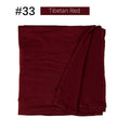 Muslim Women Stretchy Jersey Hijab Plain Cotton Jersey Hijabs  Islamic Soft Turban Head Wraps Headscarf 170X60cm