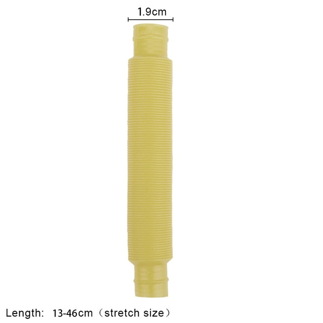 Pop Tube Sensory Toy Fidget Anti Stress Relieve Stretch Bellows Children Multicolor Squeeze Folding Pipe Autism ADHD Anxiety Toy