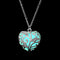 FAMSHIN Fashion Silver Color Charm Luminous Pendant Necklace Women Moon Glowing Stone Necklace Christmas Necklaces Jewelry Gifts