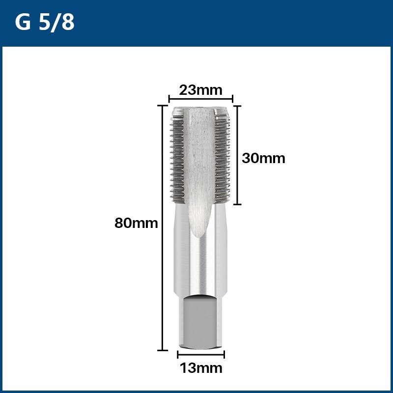 XCAN HSS Pipe Tap 1/8 1/4 3/8 1/2 3/4 1&#39;&#39; Metal Screw Thread Tap Threading Tools Hand Tools