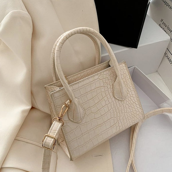 2022 Crocodile Pattern PU Leather Crossbody Bags For Women Chain  Female Shoulder Handbags Mini Purses Travel Cross Body Bag
