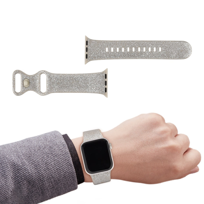 Silicone Bracelet Band For Apple Watch Strap 8 7 6 5 4 3 2 SE 42MM 38MM 44MM 40MM Strap For iWatch 41MM 45MM Smart Watch correa
