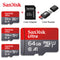 100% SanDisk A1 Memory Cards camera card 16GB 32GB 64GB Micro SDcard 128GB 120MB/s Class 10 UHS-1 Flashcard Microsd TF/SD Card