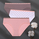 3PCS/Set Women Panties Cotton Underwear Patchwork Cute Design Female Lingerie Underpants Pantys Sexy Briefs Intimates for Girls
