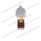KT1007 KT1009 KT1011 KT1020 KF6142 Dragon Ball Z Goku Vegeta Trunks Kuririn Mini Action toy Figures Kids Assemble dolls Gifts
