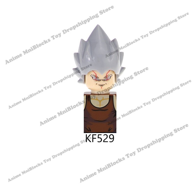 KT1007 KT1009 KT1011 KT1020 KF6142 Dragon Ball Z Goku Vegeta Trunks Kuririn Mini Action toy Figures Kids Assemble dolls Gifts