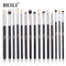 BEILI Black 10-19Pcs Makeup Brushes Natural Hair Eyeshadow Blending Eyeliner Makeup Brush Set Shader Eyebrow brochas maquillaje