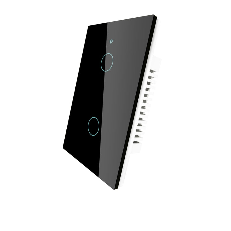 MOES Smart Glass Panel Switch Smart Life/Tuya App Multi-Control Association, Voice Control with Alexa,Google Home,1/2/3/4 Gang