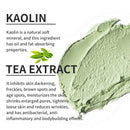 GZE Green Tea Mask Stick for Face Blackhead Remover Deep Pore Cleansing Brightening Facial Purifying Clean Matcha Clay Mud Musk