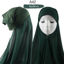 Women Muslim Instant Chiffon Hijab With Cap Underscarf Bonnet HIjabs  Scarf Islam Headscarf Headwrap Turbante