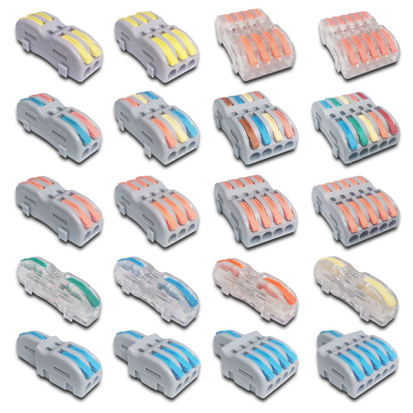 Mini Fast Wire Cable Connectors Universal Compact Conductor Spring Splicing Wiring Connector Push-in Terminal Block P421 F12