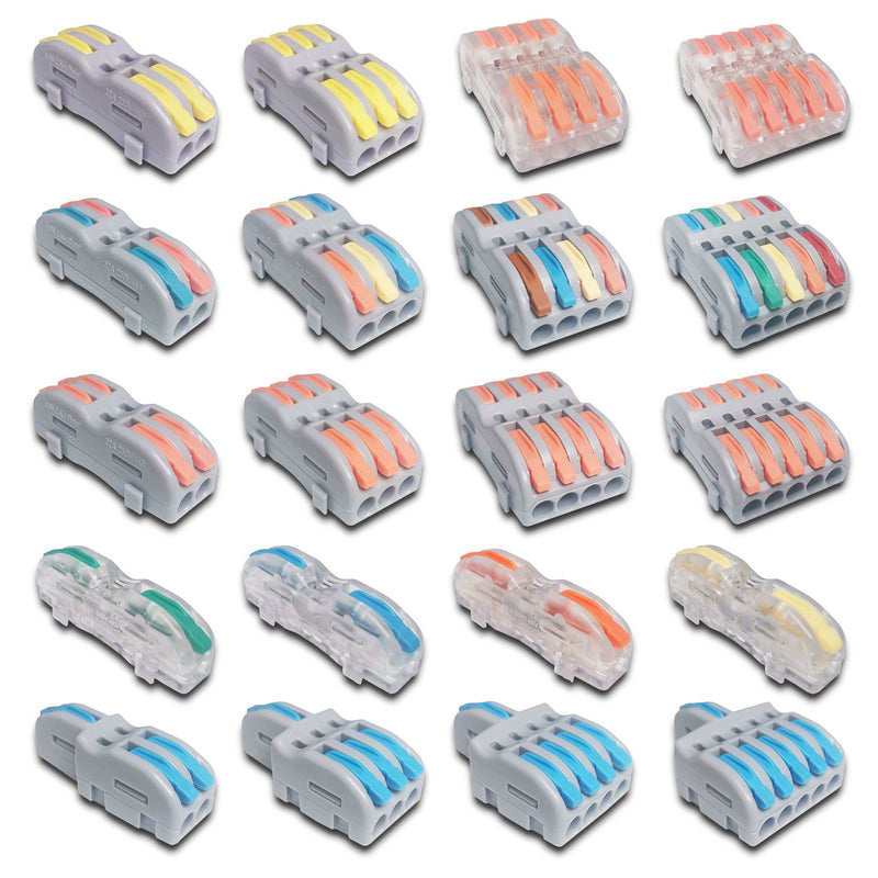 Mini Fast Wire Cable Connectors Universal Compact Conductor Spring Splicing Wiring Connector Push-in Terminal Block P421 F12