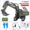 2.4G High Tech 11 Channels RC Excavator Dump Trucks Bulldozer Alloy Plastic Engineering Vehicle Electronic Toys For Boy Gifts