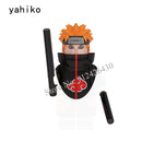 Naruto Sasuke Kakashi Akatsuki bricks Building Blocks Anime cartoon Mini Action Figures Heads Assembly Toys kids Christma Gifts