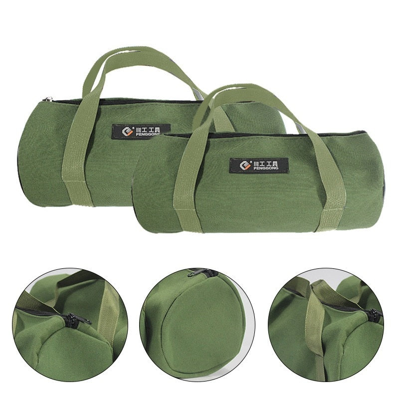Durable Thick Canvas Pouch Tool Bags Storage Organizer Instrument Case Portable For Electrical Tool Tote Bag Multifunction Case