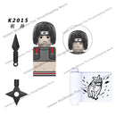 Naruto Sasuke Sakura Kakashi Obito Jiraiya Tsunade anime dolls Mini Action toy Figures cartoon Assemble blocks kid Birthday gift