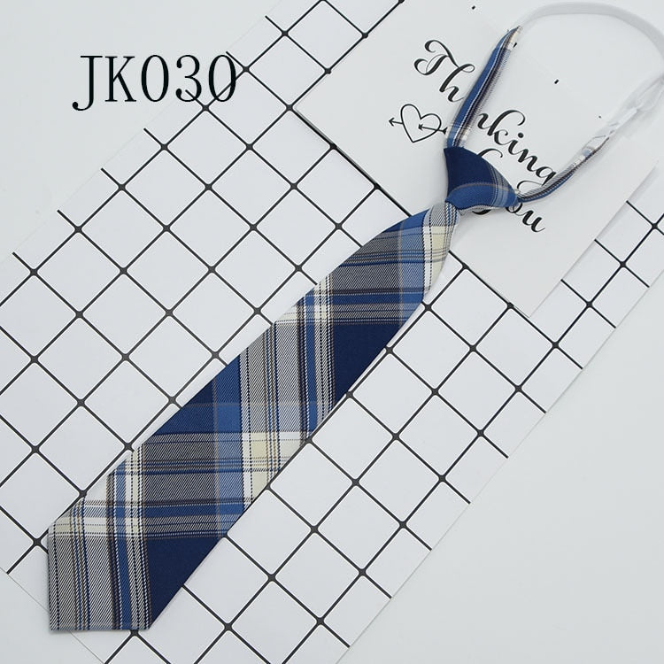 Shirt Necktie Women College Style JK Plaid Uniform  Detachable Collars Removable Ties Apparel Accessories галстук женский