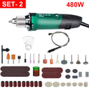 High-Power Engraver Electric Drill Engraving Dremel Rotary Tool 260W/480W Machine With Flexible Shaft 6-Position Variable Speed