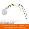 LED PIR No Adjustable Delay Human Body Infrared Detector IR Infrared Motion Sensor Light Switch For Home AC110-240V DC 12V-24V