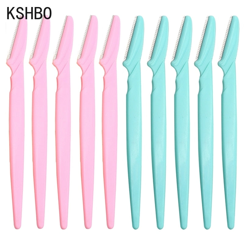 3/10/15 Pcs Professional Trimmer Safe Blade Shaping Knife Eyebrow Blades Face Hair Removal Scraper Shaver Makeup Beauty Tools