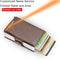 Top Quality Rfid Wallet Men Money Bag Mini Purse Male Aluminium Card Wallet Small Clutch Leather Wallet Thin Purse Carteras 2022