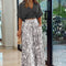 Wefads Womens Two Piece Sets Sexy Mid Sleeve Shirt Elgant Floral Print Wide Leg Pant High Streetwear