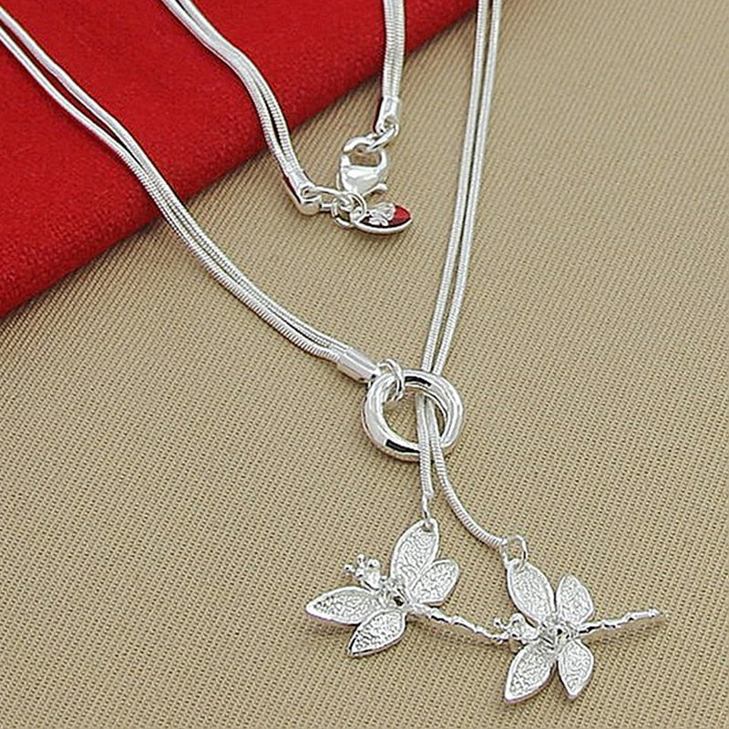 1pcs Korean Style Blue Crystal Moon Cat 925 Sterling Silver Jewelry Temperament Personality Clavicle Chain Necklaces